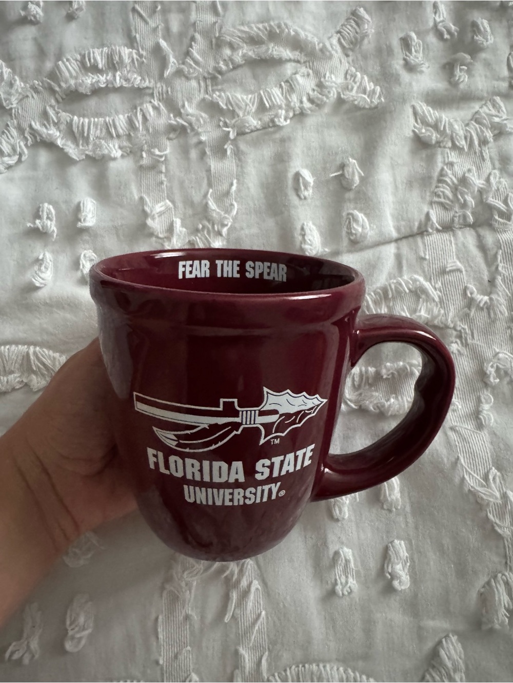 Florida State University (FSU) Maroon 'Fear the Spear' Ceramic Mug